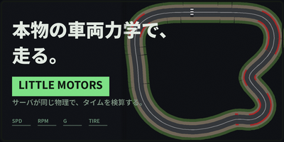 LITTLE MOTORS - タイヤの摩擦が、全部を決める。